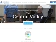 Tablet Screenshot of centralvalleypt.com